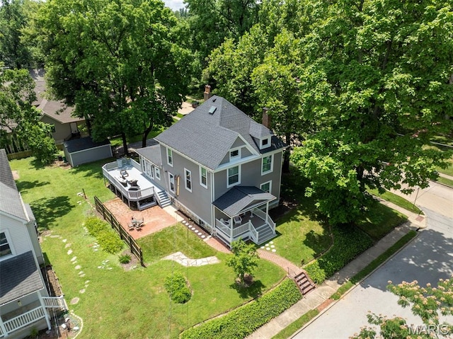 102 Portland Ter, Webster Groves, MO 63119 - view from above of property