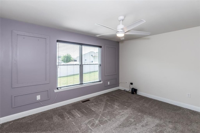 312 Andy Habsieger St, Festus, MO 63028 - unfurnished room with ceiling fan, baseboards, and carpet