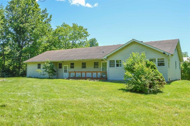 4090 E Pelot Ln, Alton, IL 62002 - rear view of property with a yard