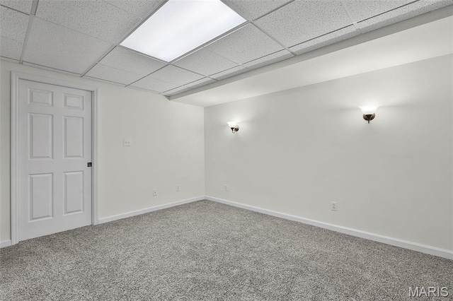4667 Meramec Blvd, Eureka, MO 63025 - carpeted empty room featuring baseboards and a drop ceiling