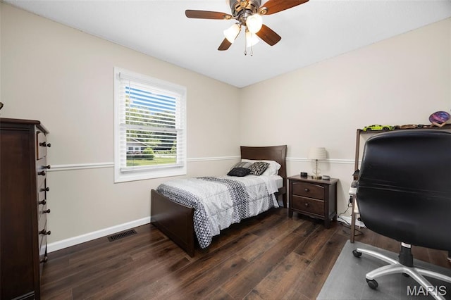 4163 Attleboro Ct, Saint Charles, MO 63304 - bedroom with wood finished floors, baseboards, and ceiling fan