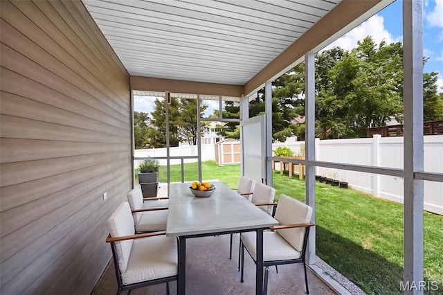 4163 Attleboro Ct, Saint Charles, MO 63304 - sunroom / solarium with outdoor dining space