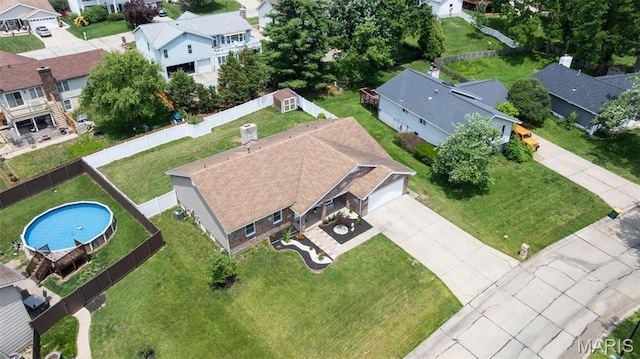 4163 Attleboro Ct, Saint Charles, MO 63304 - aerial perspective of suburban area