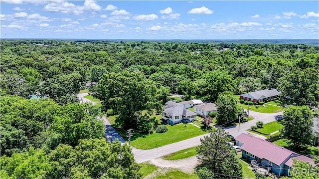 504 N Pine St, Richland, MO 65556 - drone / aerial view of a heavily wooded area