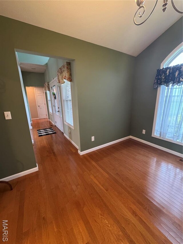 8847 State Route 14th Hwy, Duquoin, IL 62832 - spare room featuring hardwood / wood-style flooring and baseboards