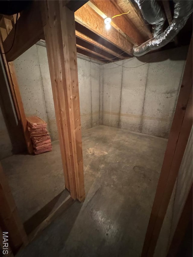 8847 State Route 14th Hwy, Duquoin, IL 62832 - view of unfinished basement