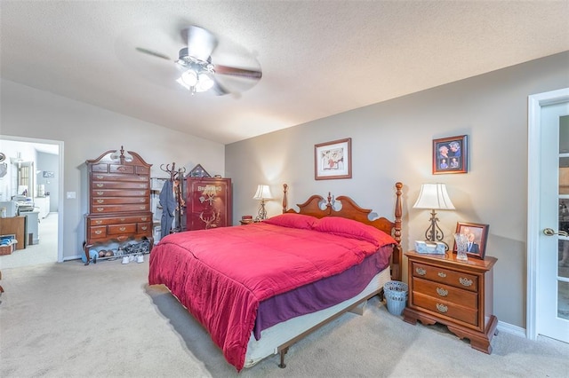 2865 Vaughn Ave, Poplar Bluff, MO 63901 - bedroom with carpet, a ceiling fan, and a textured ceiling