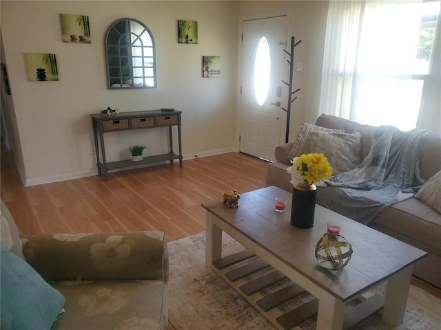 1 Wild Deer Ln, Saint Peters, MO 63376 - living room featuring wood finished floors and baseboards