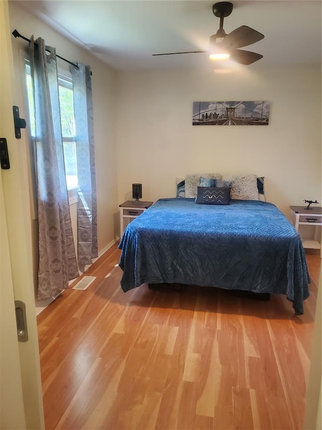 1 Wild Deer Ln, Saint Peters, MO 63376 - bedroom featuring light wood-style floors and a ceiling fan