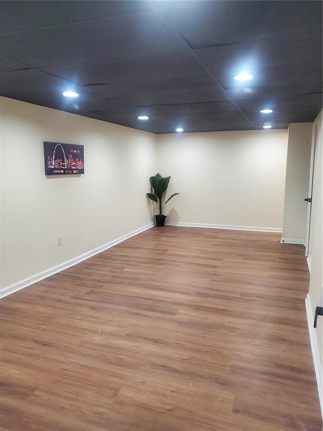 1 Wild Deer Ln, Saint Peters, MO 63376 - finished below grade area featuring baseboards, wood finished floors, and recessed lighting