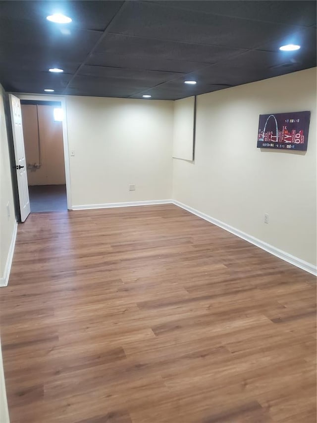 1 Wild Deer Ln, Saint Peters, MO 63376 - finished basement with baseboards, recessed lighting, and wood finished floors