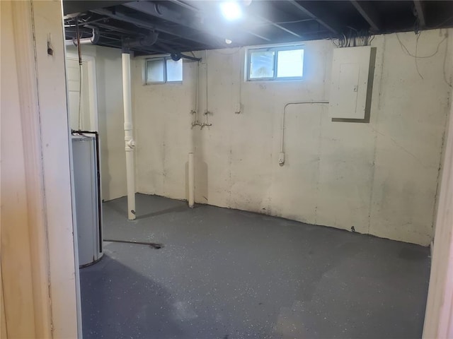 1 Wild Deer Ln, Saint Peters, MO 63376 - basement featuring electric panel and water heater