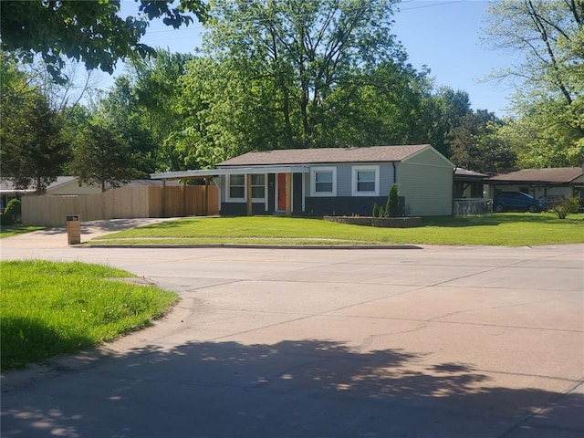 1 Wild Deer Ln, Saint Peters, MO 63376 - view of front facade with concrete driveway and a carport