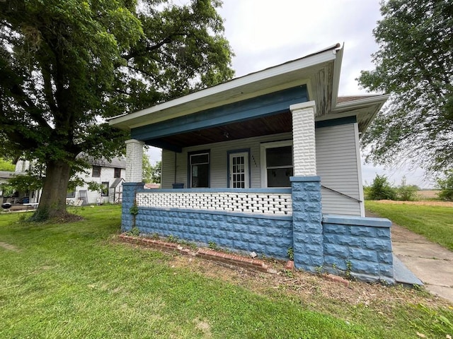 20621 County Highway 22, Hoyleton, IL 62803 - view of front of property with covered porch and a front yard