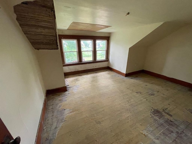 20621 County Highway 22, Hoyleton, IL 62803 - additional living space with baseboards and vaulted ceiling
