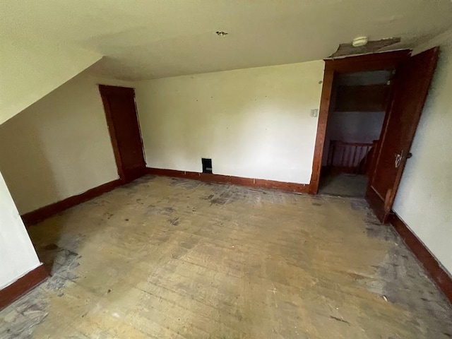 20621 County Highway 22, Hoyleton, IL 62803 - additional living space with baseboards and vaulted ceiling