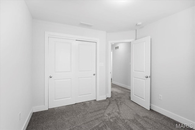 7723 Dale Ave, Richmond Heights, MO 63117 - unfurnished bedroom with carpet floors, baseboards, and a closet