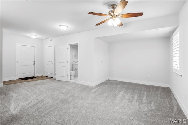 7723 Dale Ave, Richmond Heights, MO 63117 - unfurnished room featuring carpet, ceiling fan, and baseboards
