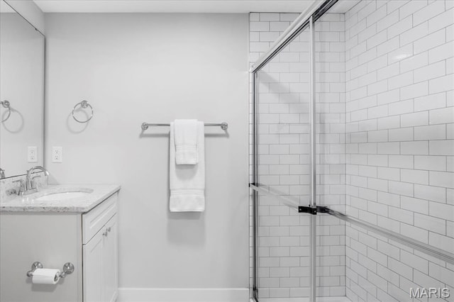 7723 Dale Ave, Richmond Heights, MO 63117 - full bath with vanity and a stall shower