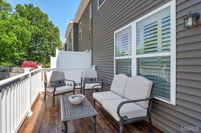 7723 Dale Ave, Richmond Heights, MO 63117 - deck with an outdoor living space