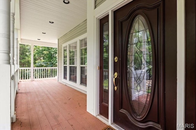 1519 Scofield Valley Ln, Wildwood, MO 63038 - view of exterior entry with a porch
