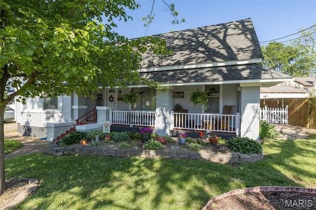 406 N Division St, Bonne Terre, MO 63628 - view of front of property with covered porch and stucco siding