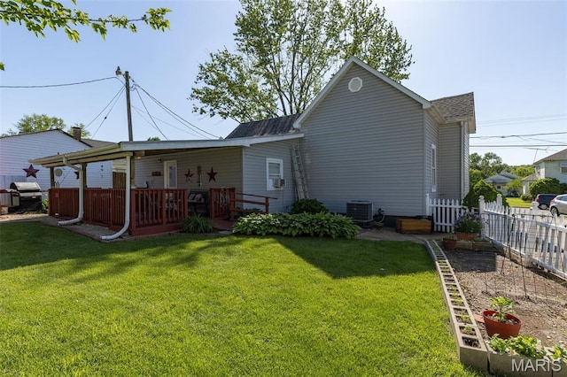 406 N Division St, Bonne Terre, MO 63628 - back of house with central AC