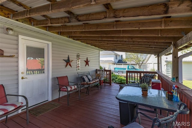 406 N Division St, Bonne Terre, MO 63628 - view of deck