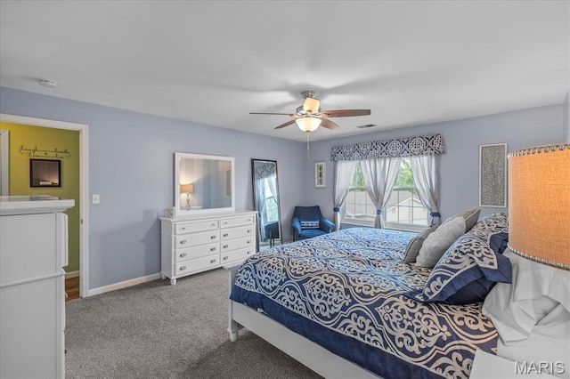1001 Windstream Dr Unit 32, Saint Peters, MO 63376 - carpeted bedroom with ceiling fan and baseboards