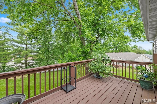 1001 Windstream Dr Unit 32, Saint Peters, MO 63376 - wooden deck featuring a yard