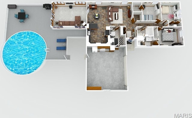 306 Lakewood Dr, Hillsboro, IL 62049 - room layout