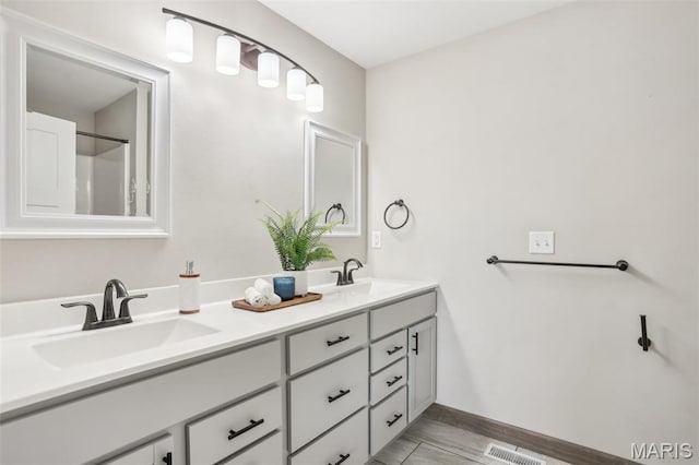 520 W 5th St, Saint Jacob, IL 62281 - bathroom featuring double vanity