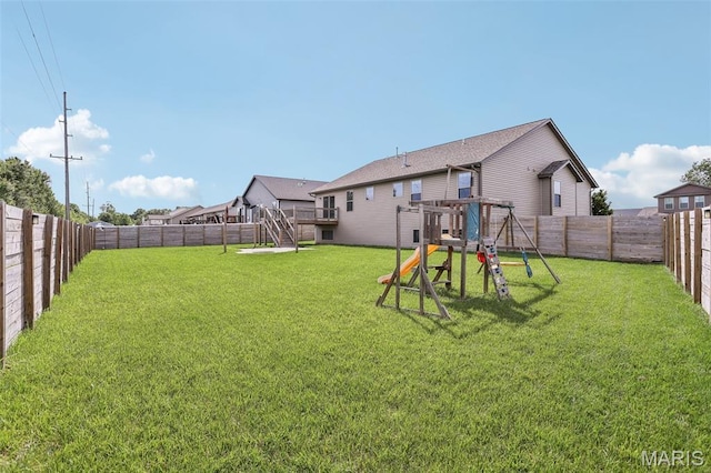 520 W 5th St, Saint Jacob, IL 62281 - view of yard featuring a playground
