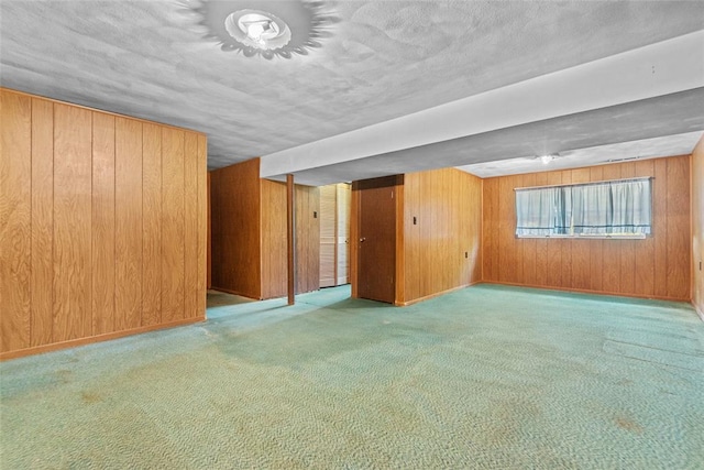 8800 Country Ln, Troy, IL 62294 - empty room featuring wooden walls and carpet