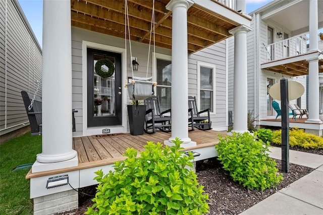 369 Tiber Pl, Saint Charles, MO 63301 - view of exterior entry with a porch