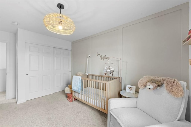 369 Tiber Pl, Saint Charles, MO 63301 - carpeted bedroom with a closet and a nursery area