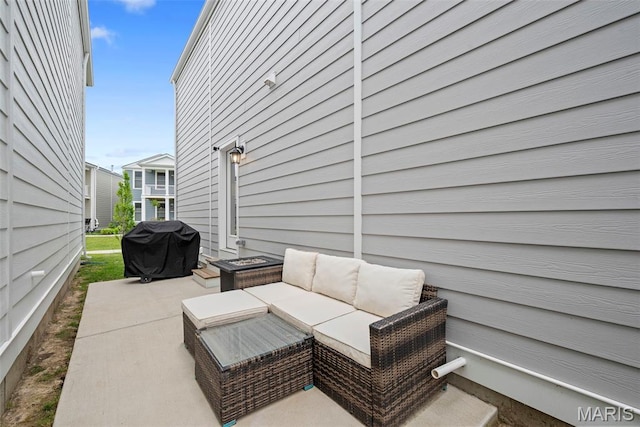 369 Tiber Pl, Saint Charles, MO 63301 - view of patio with a grill and outdoor lounge area