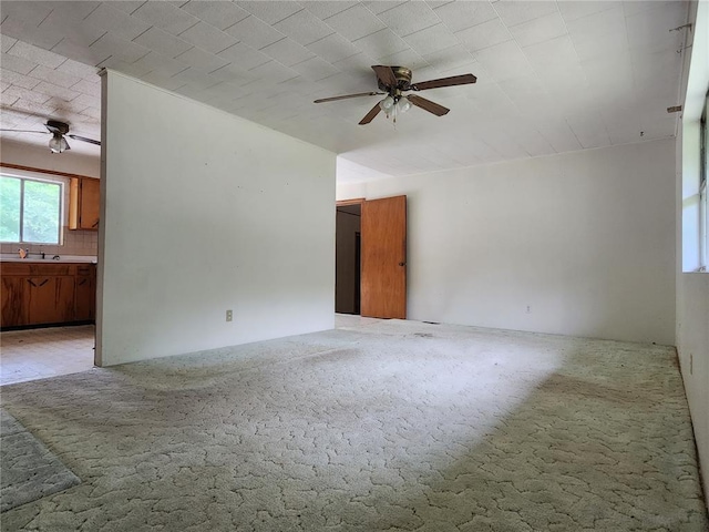 1505 Dale St, Van Buren, MO 63965 - empty room featuring a ceiling fan and light colored carpet