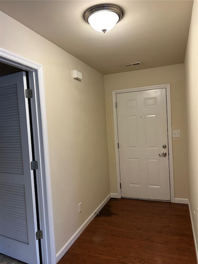 333 Bramblett Hls, Ofallon, MO 63366 - hallway featuring baseboards and dark wood-style floors