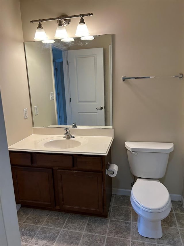 333 Bramblett Hls, Ofallon, MO 63366 - half bath featuring vanity, toilet, and baseboards