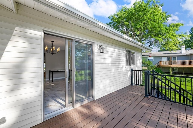5812 Birch Hollow Dr, Oakville, MO 63129 - view of wooden terrace