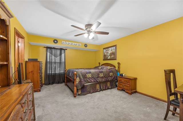 30 Fawn View Ln, Ofallon, MO 63366 - bedroom featuring light carpet and a ceiling fan