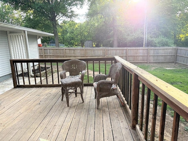 1517 Morning Glory Dr, Vandalia, IL 62471 - view of deck