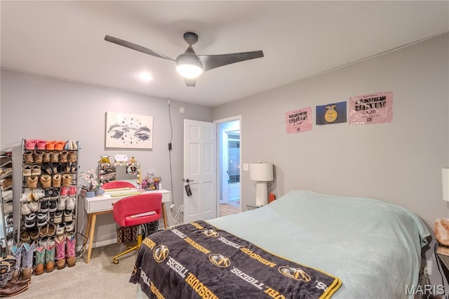 700 Lariat Ln, Rolla, MO 65401 - bedroom with carpet flooring and ceiling fan