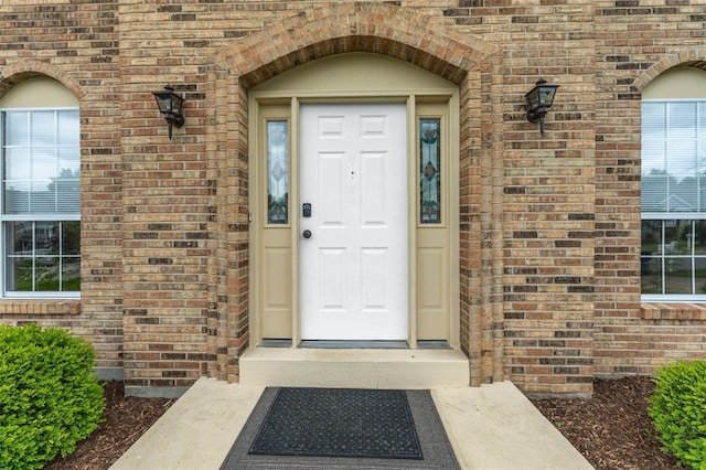 904 Hunter Ln, Lake St Louis, MO 63367 - property entrance with brick siding