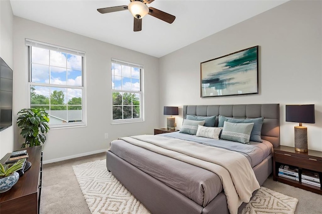904 Hunter Ln, Lake St Louis, MO 63367 - carpeted bedroom with baseboards and ceiling fan
