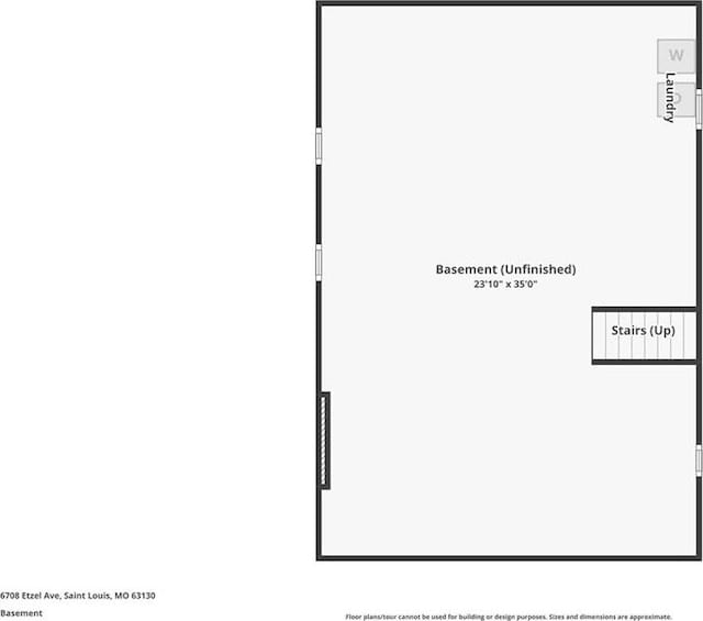 6708 Etzel Ave, University City, MO 63130 - floor plan / room layout