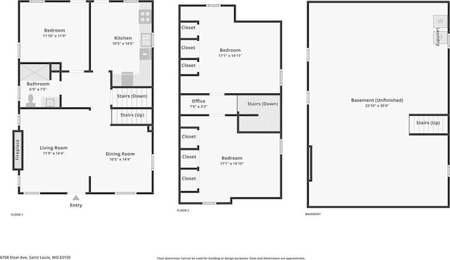 6708 Etzel Ave, University City, MO 63130 - home floor plan