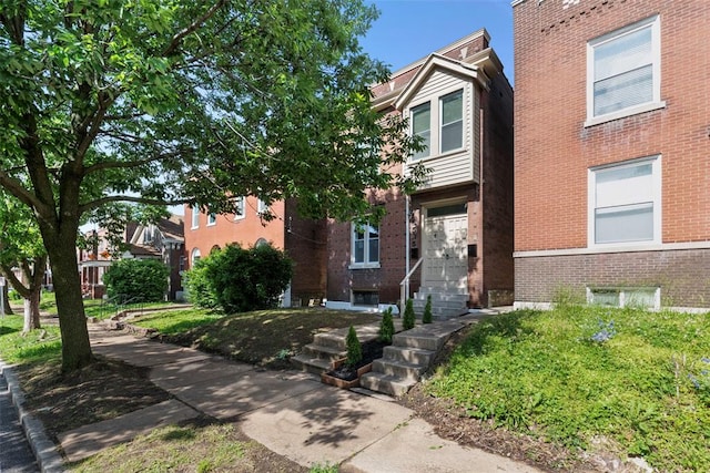 3535 Giles Ave, Saint Louis, MO 63116 - view of front of home with brick siding