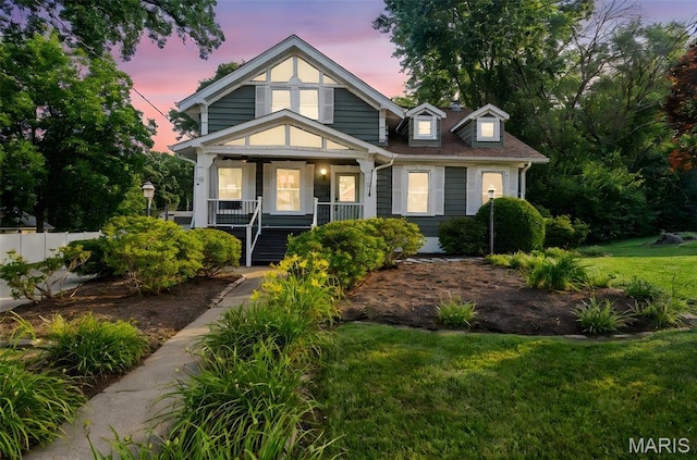 317 Greeley Ave, Webster Groves, MO 63119 - view of front facade featuring covered porch and stairway